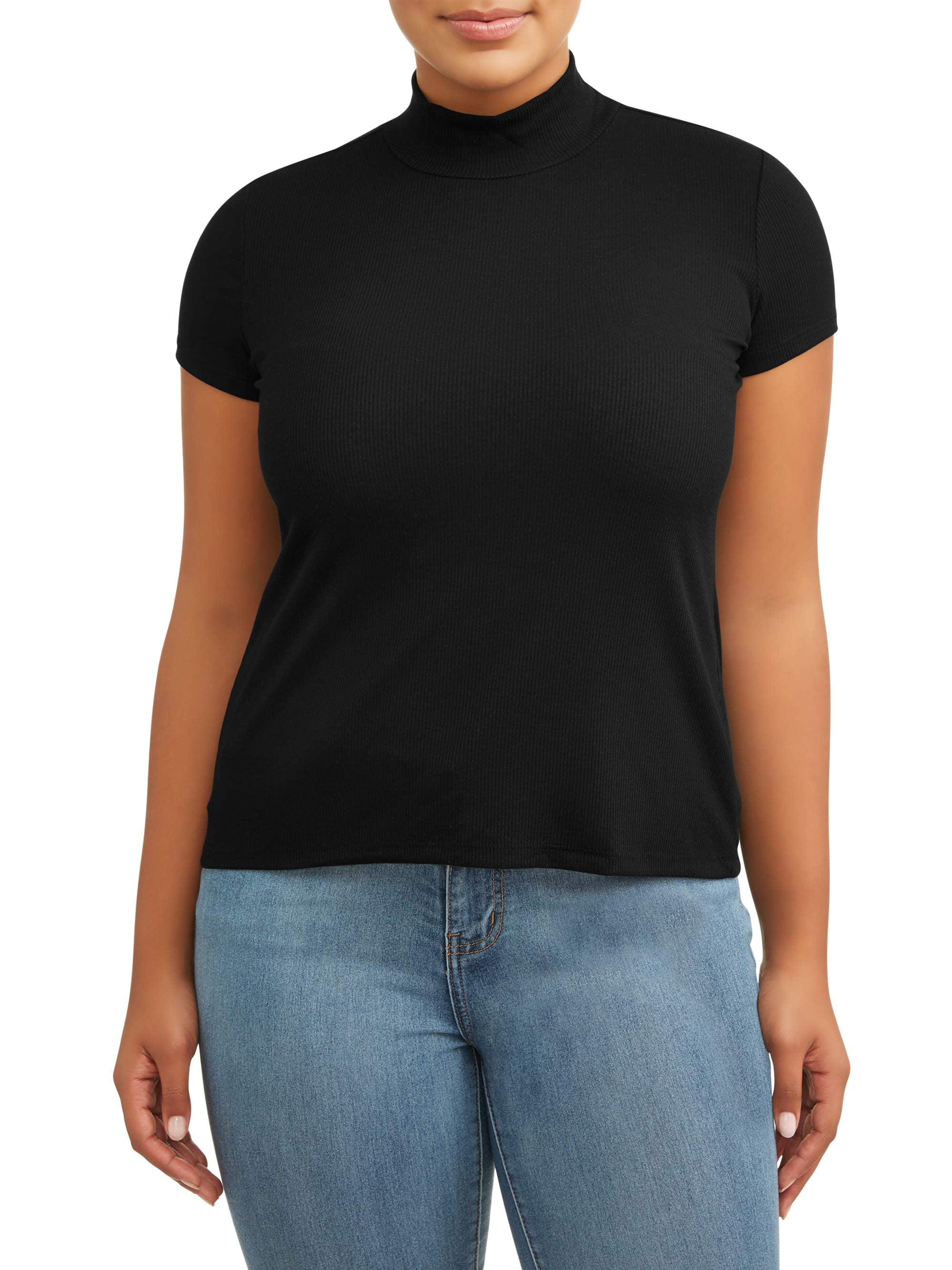 plus size mock neck top