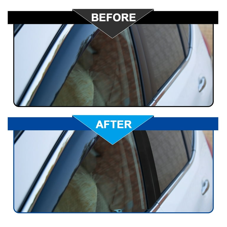 4-Piece Gloss Black Pillar Post Covers For 2007-2021 Toyota Tundra - Door Trim Window Decals, Easy Install