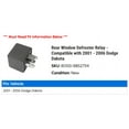 thumbnail image 2 of Rear Window Defroster Relay - Compatible with 2001 - 2006 Dodge Dakota 2002 2003 2004 2005, 2 of 2