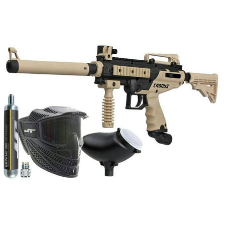 Tippmann Cronus Paintball Marker Power Pack - Gun + Tank + Mask + (Best Starter Paintball Gun)