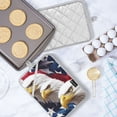 thumbnail image 5 of Yayeee Pot Holders Kitchen Heat Resistant with Pockets 7"x9.8" Cotton Oven Cooking Hot Pads, American Eagle Pattern, 5 of 7