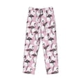 thumbnail image 4 of Goofa Pineapple Flamingo Printed Soft Pajama Pants for Men, Wide Leg Comfy Casual Lounge Yoga Pants-XX-Large, 4 of 9