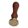 thumbnail image 1 of WHEANG Home Decor Fire Lacquer Seal Retro English Letter Copper Headquets Seal Wax Hand Account Seal and Copper Chapter Bronze Head One Size Multi-Color, 1 of 4