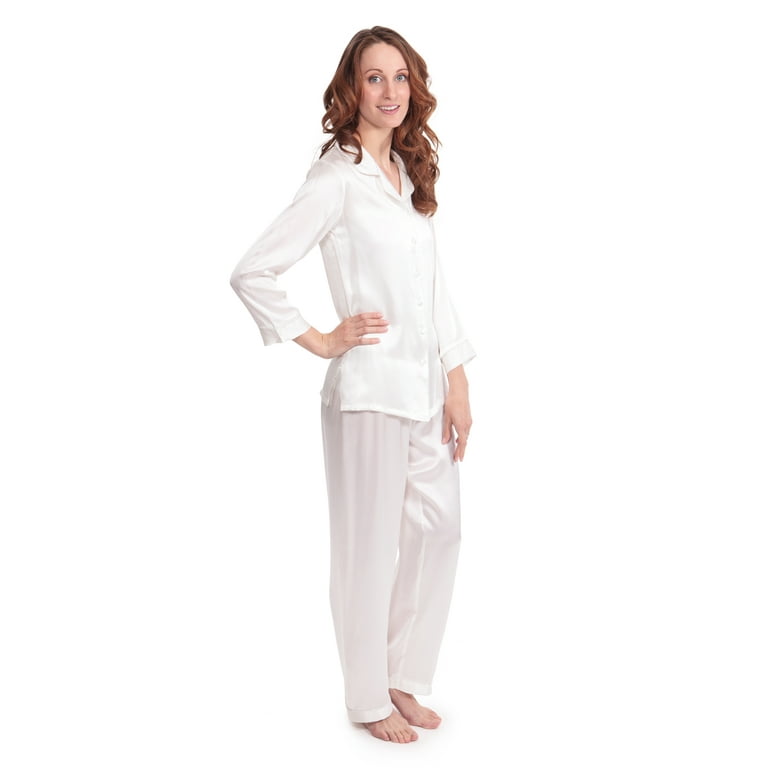 TexereSilk Women's Luxury Silk Pajama Set - Beautiful Sleepwear Gift Ideas  