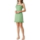thumbnail image 5 of Vestido mini de tirantes de espagueti con volantes de INSPIRE CHIC XS Verde Claro-Lunares, 5 of 6