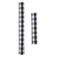 thumbnail image 2 of VONKY 2PCS Refrigerator Door Handle Covers Kitchen Appliance Washable Soft Kitchen Black and White Grid Refrigerator Handle Covers Protector, 2 of 6