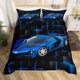 thumbnail image 3 of Coche de carreras Juego de Funda Nórdica Queen Size Speed Sports Car juego de cama para, 3 of 6