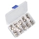 thumbnail image 2 of 150 Uds. Botones para cubrir cabeza redonda estilo perla plástico Metal ampliamente utilizado mujeres broche botones para suéter vestido pantalones perla redonda, 2 of 12