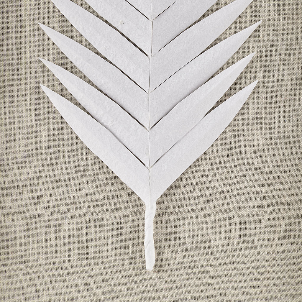 MAYEERTY Framed Rice Paper Palm Leaves 3-Piece Shadowbox Wall Decor Set