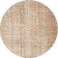 thumbnail image 1 of Ahgly Company Indoor Round Contemporary Deep Peach Orange Abstract Area Rugs, 3' Round, 1 of 6