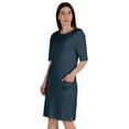 thumbnail image 2 of Inkmeso Womens Elbow Sleeve Regular Fit Tshirt Dress With Front Pockets, 2 of 8