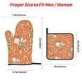thumbnail image 3 of ZICANCN Oven Mitts and Pot Holders Sets, Fantasy Cute Honeybees Baking Sets Kitchen Heat Resistant 4 Pieces, 3 of 8