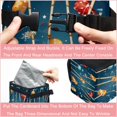 thumbnail image 4 of Christmas Mini Trash Can for Car: Foldable with Lid, Leak-Proof and Hanging Storage Bag, 4 of 6