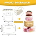 thumbnail image 2 of Unique Bargains Acrylic Cake Stand, 1Set Clear Cake Riser Cake Tier, Cake Display Stand for Wedding Birthday Party 10x4 Inch, 6x4 Inch, 2 of 5
