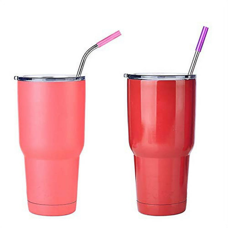 8Pcs Straws Replacement, 6Pcs Cup Straws With 2 Cleaning