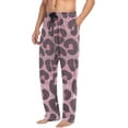 thumbnail image 5 of Top-kevin Rose Floral Leopard Spot Pajama Pants Men's Lounge Pants Straight-Fit Men Pajama Bottoms, 5 of 13