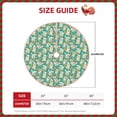 thumbnail image 3 of Daiia SHIBA WITH FLORAL Drawing Merry Christmas Tree Skirt , Xmas Large Lace-up Tree Skirt, Santa Snowflakes Rustic Home Decorations New Year Party Farmhouse Decor-48", 3 of 7