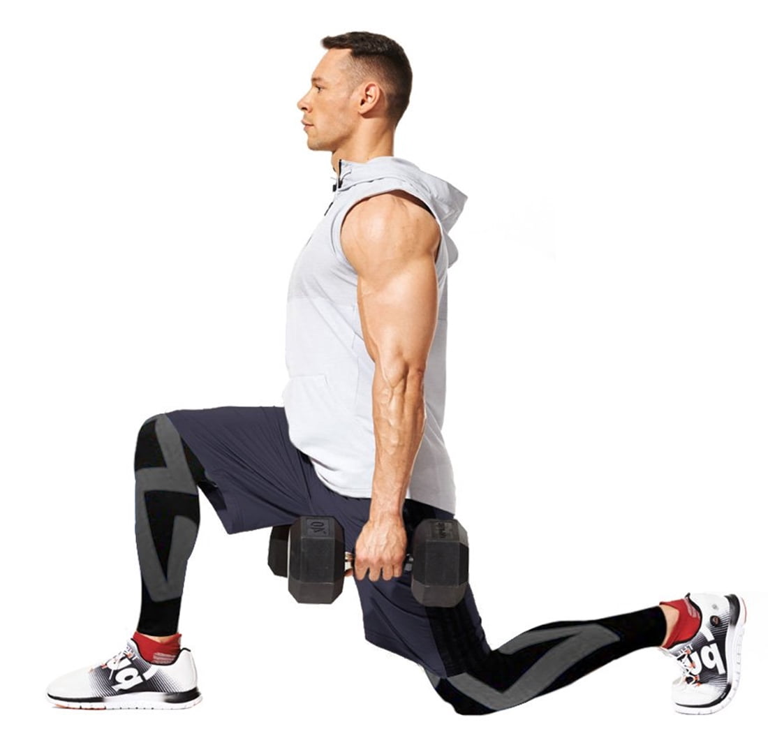 Sports Recovery Compression Full Leg Sleeves (Medium, Gray)