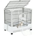thumbnail image 2 of Alden Design 2 Level Rolling Wheel Rabbit Cage Small Animal Cage Habitat Platform and Ramp Indoor, 2 of 6