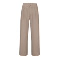 thumbnail image 6 of Men's Casual Linen Pants Loose Straight Leg Yoga Beach Summer Long Pants, 6 of 9