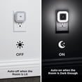thumbnail image 3 of 6-Pack LED Night Light Lamp with Smart Sensing, Auto Dusk to Dawn Sensor, Daylight White, 0.5W Plug-in Wall Nightlight, 3 of 8
