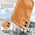 thumbnail image 4 of Case for iPhone 11 Case, Luxury Plating Rose Gold Edge, Cute Slim Soft TPU Bumper Cover Full Camera Protection Shockproof Protective Phone Case for iPhone 11 6.1", Brown, 4 of 15