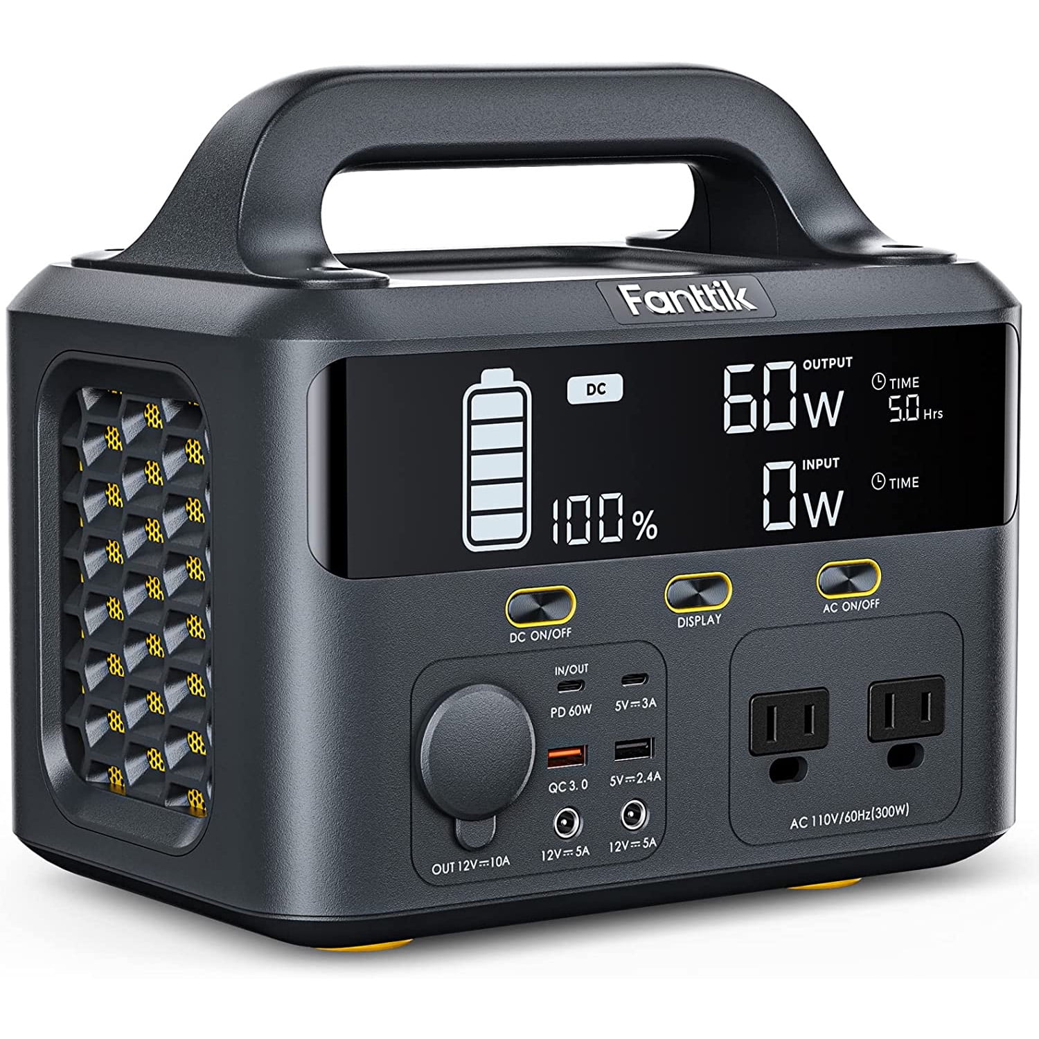 Fanttik 300W Continuous / 600W Peak Portable Power Station