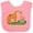 Pink and White, variant on Inktastic It's Our 1st Father's Day Brontosaurus Family Boys or Girls Baby Bib