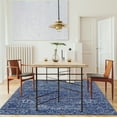 thumbnail image 6 of ReaLife Rugs Machine Washable Printed Vintage Distressed Traditional Blue Eco-friendly Recycled Fiber Area Runner Rug (5' x 7'), 6 of 10