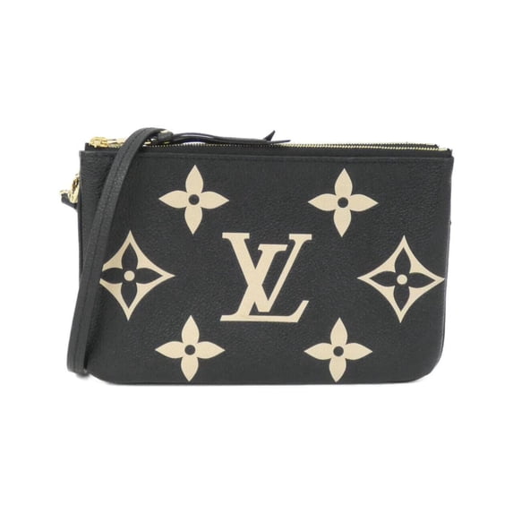 Pre-Owned Louis Vuitton Two-Tone Monogram Empreinte Pochette Double Zip Shoulder Bag M80787
