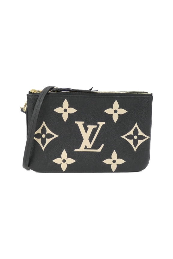 Pre-Owned Louis Vuitton Two-Tone Monogram Empreinte Pochette Double Zip Shoulder Bag M80787