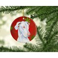 thumbnail image 2 of Carolines Treasures LH9311-CO1 Great Dane Red Snowflake Holiday Christmas Ceramic Ornament, Multicolor, 2 of 3