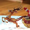 thumbnail image 4 of 3D Christmas Card Holiday Postcards for Merry Christmas Deer Car Card Useful Design, 4 of 8