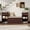 Espresso + Solid Wood, variant on TREXM All-in-One Entryway Storage Bench with Cushion, Compartments, Drawers & Open Shelves, Storage Bench for Hallway, Mudroom, Living Room(White) WL RR