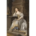 thumbnail image 3 of John Michael Wright 17x24 Black Modern Framed Museum Art Print Titled - A Posthumous Portrait of Elizabeth, Countess of Westmorland, 3 of 5