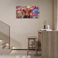 thumbnail image 5 of WFSposter-Banksy Highland Cow Large Wall Art Colorful Graffiti Pictures Wall Decor Street Canvas Pop Painting Modern Artwork Home Decoration for Living Room Bathroom Bedroom Office, 5 of 6