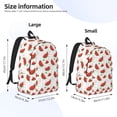 thumbnail image 2 of Rateoe Hand Drawn Watermelon Pattern Durable Canvas Backpack for Men & Women – Stylish & Lightweight – Adjustable Straps, Multiple Pockets – Fits 15-17 Inch LaptopsSmall, 2 of 5