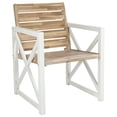 thumbnail image 4 of SAFAVIEH Outdoor Collection Irina Arm Chair White/Oak, 4 of 7