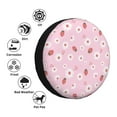thumbnail image 4 of Sikiie Hand Drawn Strawberry PVC Leather Spare Tire Wheel Cover Spare Tire Cover, for Car Truck SUV Camper Trailer Universal Fit(14-17in)-17 inch, 4 of 6