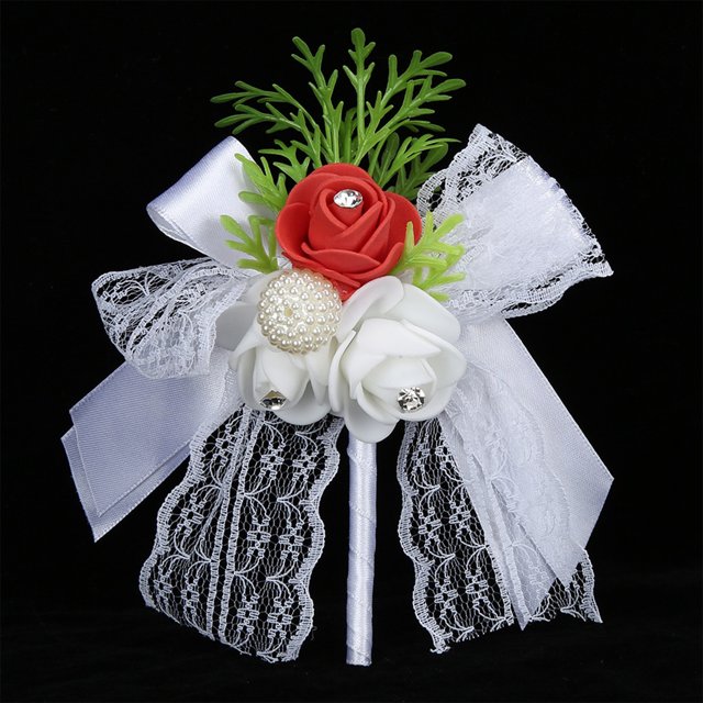 4 Uds ramillete de boda Artificial dama de Boutonniere novia novio ropa decoración para fiesta de boda ANGGREK Otros