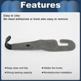 thumbnail image 7 of Unique Bargains Car Seat Headrest Hook Interior Accessories for Most Car, SUV, Truck Car Seat Back Organizer Hooks Faux Leather Metal Gray 6.69"x1.77", 7 of 7