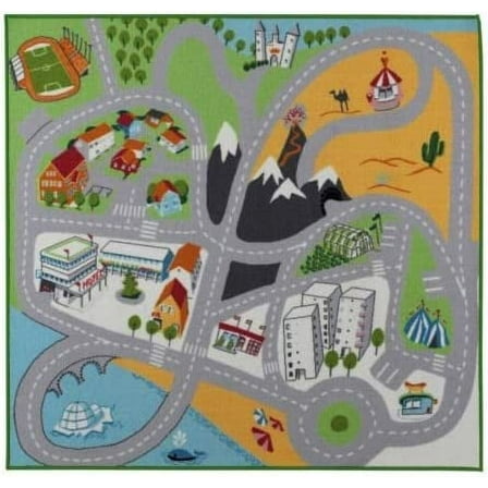 55" X 52" Play Mat Multi Color for Kids Children Room New