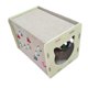 thumbnail image 5 of para gatos de fieltro para gatos domésticos, plegable, ahorra espacio, divertido para descansar y dormir, tablero rascador con bola de campana i, 5 of 9