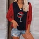 thumbnail image 2 of Sudadera con capucha y cuello en V, sudadera con capucha y cuello en V, sudadera con capucha para mujer, características de vanguardia, 2 of 4