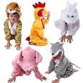 thumbnail image 2 of Disfraces de actuación de animales para niños, ropa de dibujos animados para guardería, pollo, lobo feroz, dinosaurio, tigre, disfraces de actuación, 2 of 3