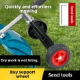 thumbnail image 4 of Universal Mower Support Wheel Accessory - 26/28mm Sizes for Electric & Gasoline-Powered Push Mowers, Portable Durable Design with Easy Installation, Newly Upgraded Gardening Tool Aid, 4 of 6