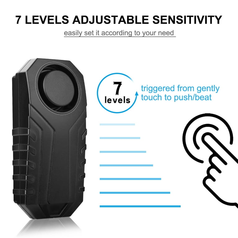 Alarme Antivol étanche Pour Moto/ Vélo - Détecteur De Vibrations - Sécurité