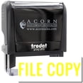 thumbnail image 1 of Large Self-Inking Narrow Font File Copy Stamp, Trodat Printy 4913, Press and Print Stamping, Impression Size 7/8" x 2-1/4", Up to 10,000 Impressions - Yellow Ink, 1 of 10