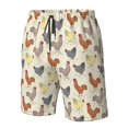 thumbnail image 4 of Fotbe Funny Chicken Trajes de Baño Estampados para Hombre, Shorts de Verano de Secado Rápido, Ropa de Playa, Bañadores-Small, 4 of 6