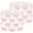 Color 3, variant on Linen Drum Lamp Shades Pink Striped Bow Illustrations 13" x 13" x 10" Lampshade for Table Lamps Floor Lamps Lamp Shade Replacement Easy Assembly Required